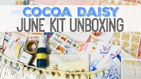 COCOA DAISY | June Memory Keeping  Kit | Pocket Kit | Unboxing
