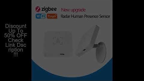 Tuya Zigbee/WiFi Smart Human Presence Sensor MmWave Radar Detection Luminance/Distance Detection For