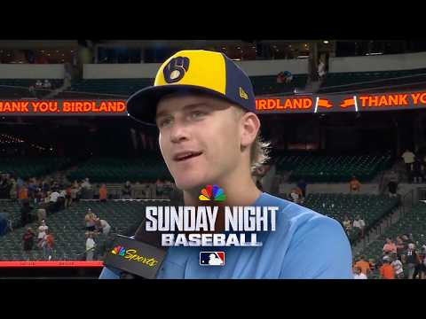 Cooper Pratt after Brewers' record 98th win: 'Keep it going' | Sunday Night Baseball | MLB on NBC