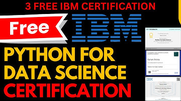 3 FREE IBM Python for Data Science Certification with Badge | IBM Free Courses with Certificate 2025