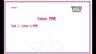 Lets identify and practice Pink Color | गुलाबी रंग की पहचान  करे और इसकी एक्टिविटी करे।