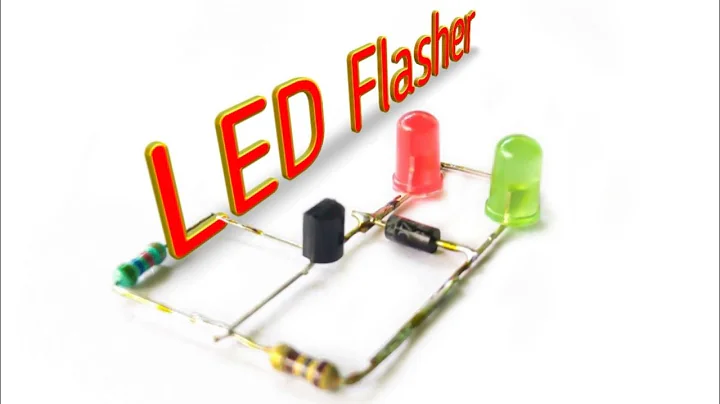 Dual led flasher using single transistor BC547