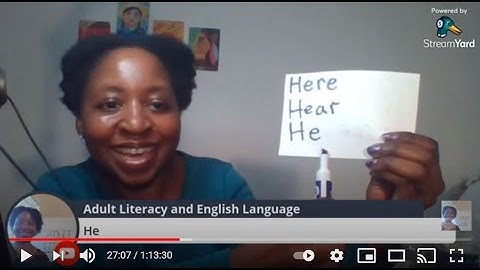 Livestream Reading Class: Teach Yourself to Read (Lesson 11) Learn to Read, Adult Literacy, Video 93