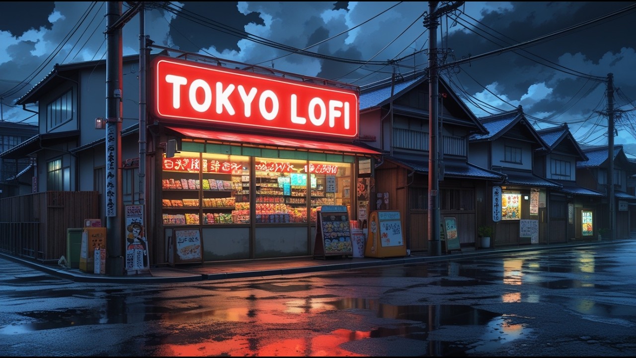 Pure Rainy Tokyo Lofi 🌧 | Chill Beats for Study, Sleep & Relax