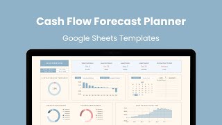 Cash Flow Forecast Planner Google Sheets Template How to Use Video Tutorial