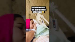 C section mom with newborn baby 👶🏻 #newborn #motherhood #csectionmom