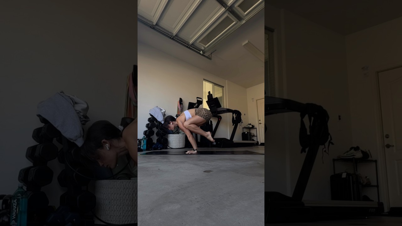 Crow to crane yoga pose! #yoga #yogi