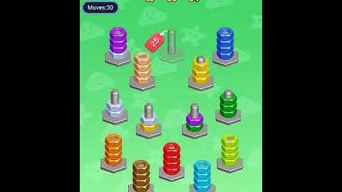 Nut Sort Puzzle Level 481 - 490 Walkthrough