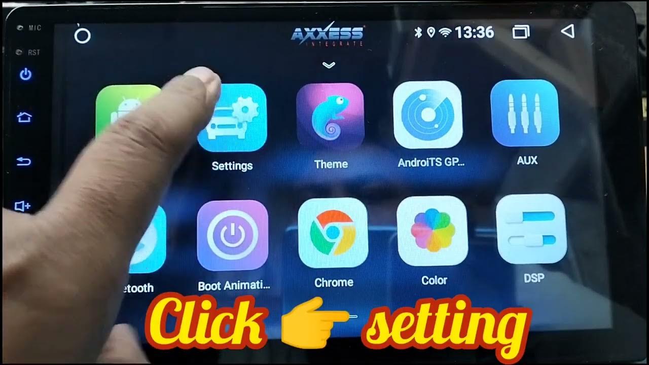 Back camera setting in Android Car stereo. Android Car stereo Reverse