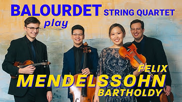 Balourdet String Quartet plays F. Mendelssohn: String Quartet N. 4 Op. 44 N. 2