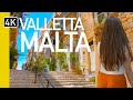 Valletta Malta 4K Walking Tour NOW! | Europe&#39;s Sunniest &amp; Smallest Capital City