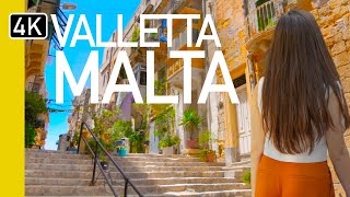BEST 4k Guided Tour to Valletta Malta | What&#39;s it like?