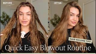 BEGINNER BLOWOUT ROUTINE 🎀 | Quick, Easy & ACTUALLY lasts 🙌🏼
