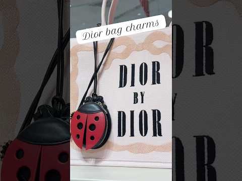 Dior bag charms on a whole different level🍦🐞 #shoppingvlog #dior #luxuryshopping