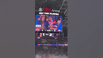 Kiss Cam At New York Islanders Game UBS Arena 