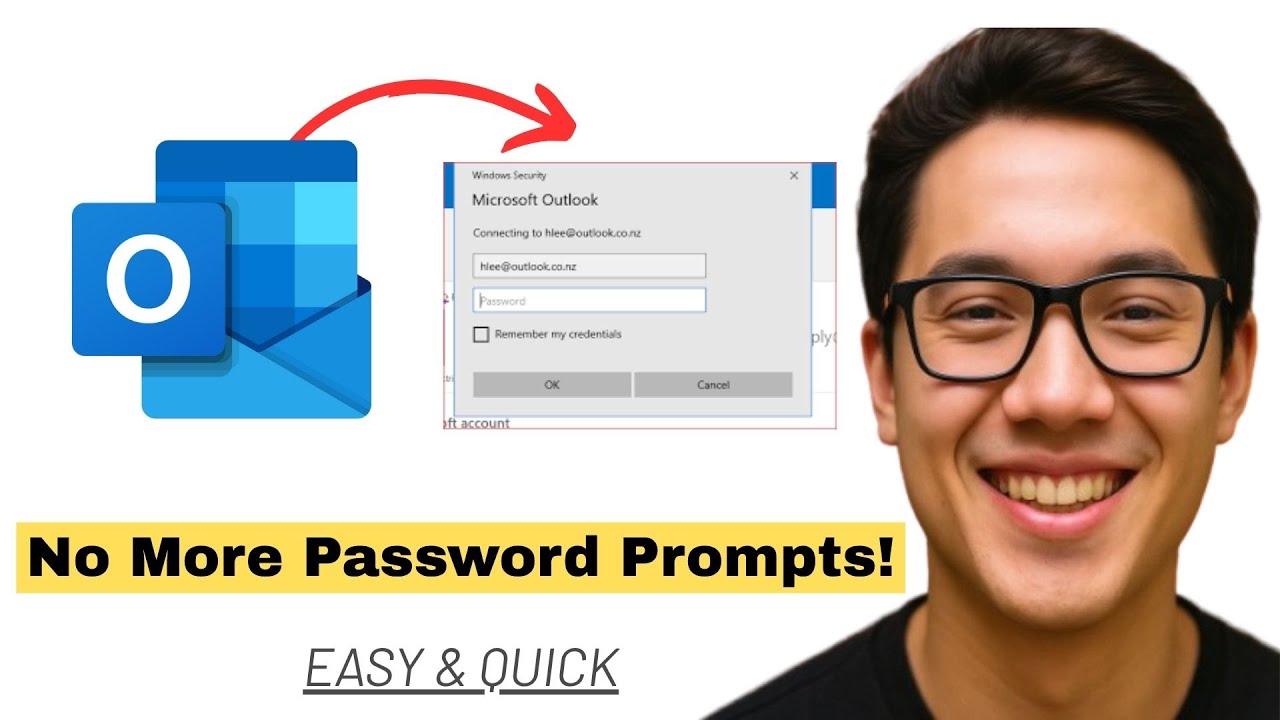 How To Fix Outlook Password Popup Problem (Fast & Easy!) - YouTube