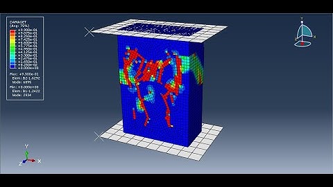 Numerical simulation of interlocking blocks under compression in Abaqus
