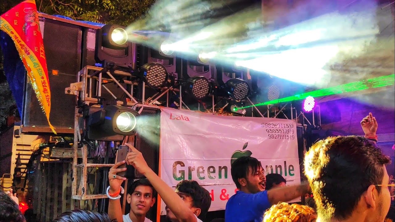 DJ Green Apple  Roadshow Ganesh Jhanki  HD Sound  CG04 LIVE