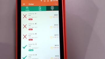Handheld android Pos for online food ordering