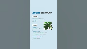 ✨ A simple image zoom effect suitable for profile pictures, product icons and more ✨