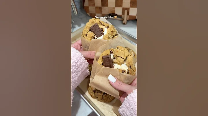 homemade s’more cookies 🍪 #baking #cookies #asmrcooking #shorts #recipe
