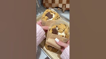 homemade s’more cookies 🍪 #baking #cookies #asmrcooking #shorts #recipe