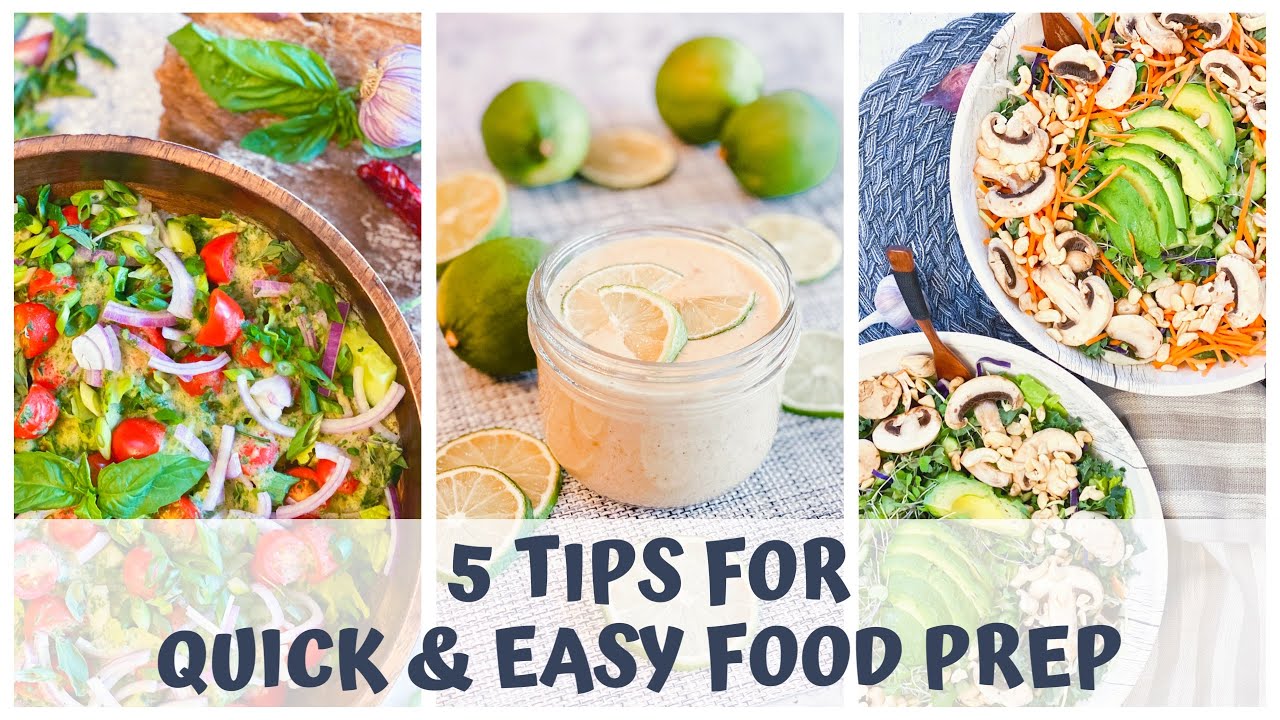 5 TIPS FOR QUICK & EASY FOOD PREP • RAW FOOD VEGAN • HEALTHY DIET - YouTube