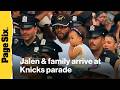 Fan-favorite Jalen Brunson makes Knicks parade a family affair