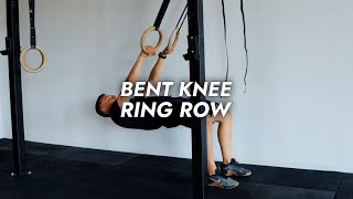 Bent Knee Ring Row
