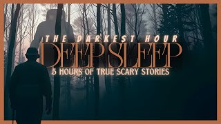 5 Hours of TRUE Scary Paranormal Stories + rain for sleep 😴 NO ADS, just stories w/dark screen 