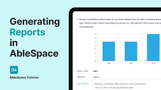 How to generate a Report in AbleSpace?