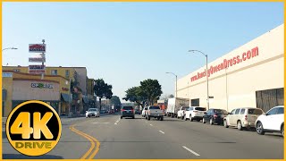 Driving Tour of Central Ave Los Angeles 1st St to Vernon Ave 4K