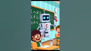 Cartoon Robot Teacher Goes Crazy in Class 🤖😂