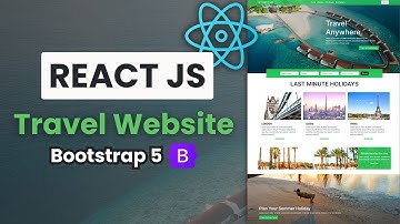 🔥 React JS Travel Website | Bootstrap 5 Web Design