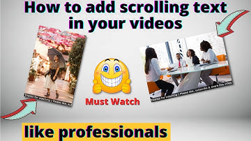 How to add scrolling text in short & long videos like professionals | OpenShot Editing tutorial