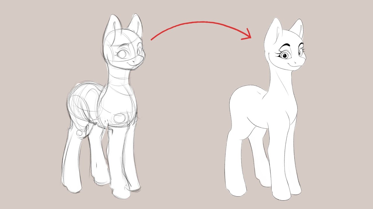 How I draw bodies for MLP pony characters YouTube