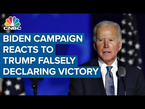 President Trump falsely declares victory in election despite ongoing ...