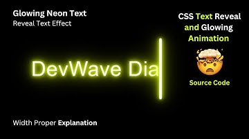 Easy CSS Glowing Text Reveal Animation | CSS Text Glowing Animation | CSS Text-Shadow
