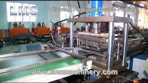 LMS SHELVING PLATE ROLL FORMING MACHINE WITH DOUBLE FOLDING