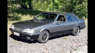 Luxury Opel Senator in Miami Vice style intro