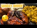 COOK WITH ME SUNDAY DINNER BBQ CHICKEN, MASH POTATOES & CORN W/ CRESCENT ROLLS