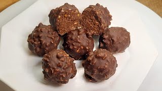 Boules de biscuits au chocolat _ Chocolate biscuit balls _ كرات البسكويت و الشوكولاتة رائعة المذاق