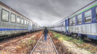 Un immense cimetière de train abandonné - Urbex