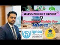 How to Write MAEVS Project Report (MEVP-12)| IGNOU Project Guide Step-by-Step / WhatsApp: 7042915615