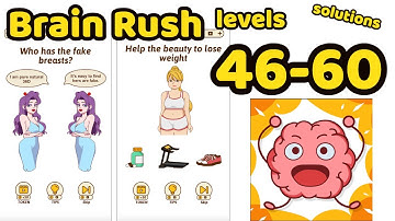 Brain Rush Game All levels 46- 60 Game Review Complete Gameplay Walkthrough (iOS-Android)