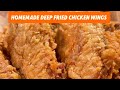 Homemade Deep Fried Chicken Wings recipe #recipe #chickenwings #cooking