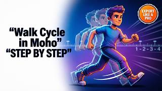 ازاي تعمل Walk Cycle احترافي في Moho | تصدير الفيديو