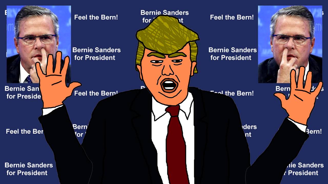 Donald Trump Attacks Jeb Bush. Donald Chump Cartoon / Parody ...