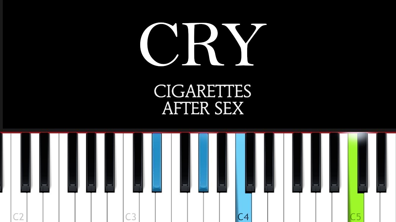 Cigarettes After Sex - Cry  (Piano Tutorial)