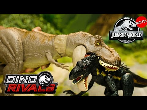 Jurassic World T-Rex vs Indoraptor Dinosaures Jouets Mattel Noel 